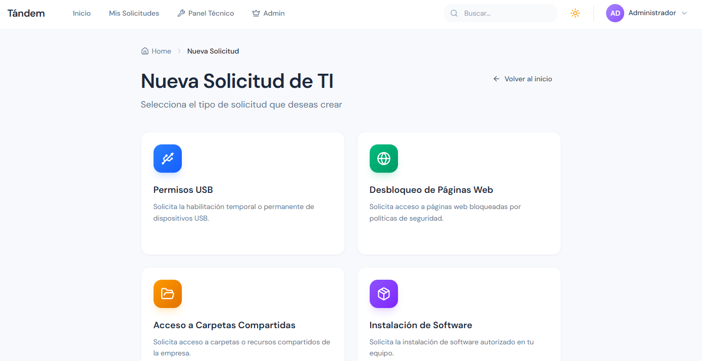 Formulario de Solicitud